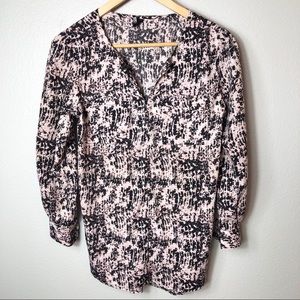 abstract snakeprint Misoka blouse sz small